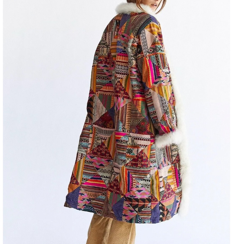 NWT Free People Shearling Caravan Coat Size Medium Z150 - Picture 2 of 7